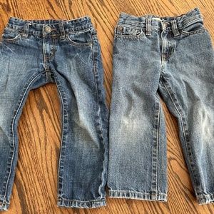 Baby Gap and Tea boys 3t and 2t jeans long pants blue toddler boys pants bundle